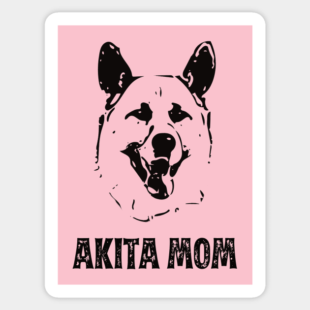 Akita Mom - Akita Inu Dog Mom Sticker by DoggyStyles